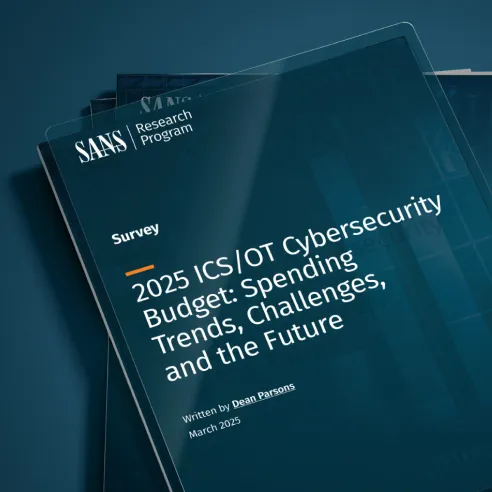 2025 ICS/OT Cybersecurity Budget report cover