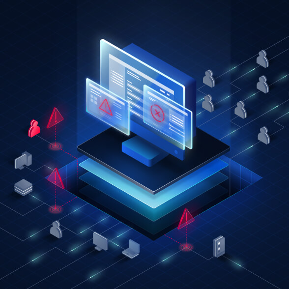 Graphic representing Network Detection & Response (NDR)