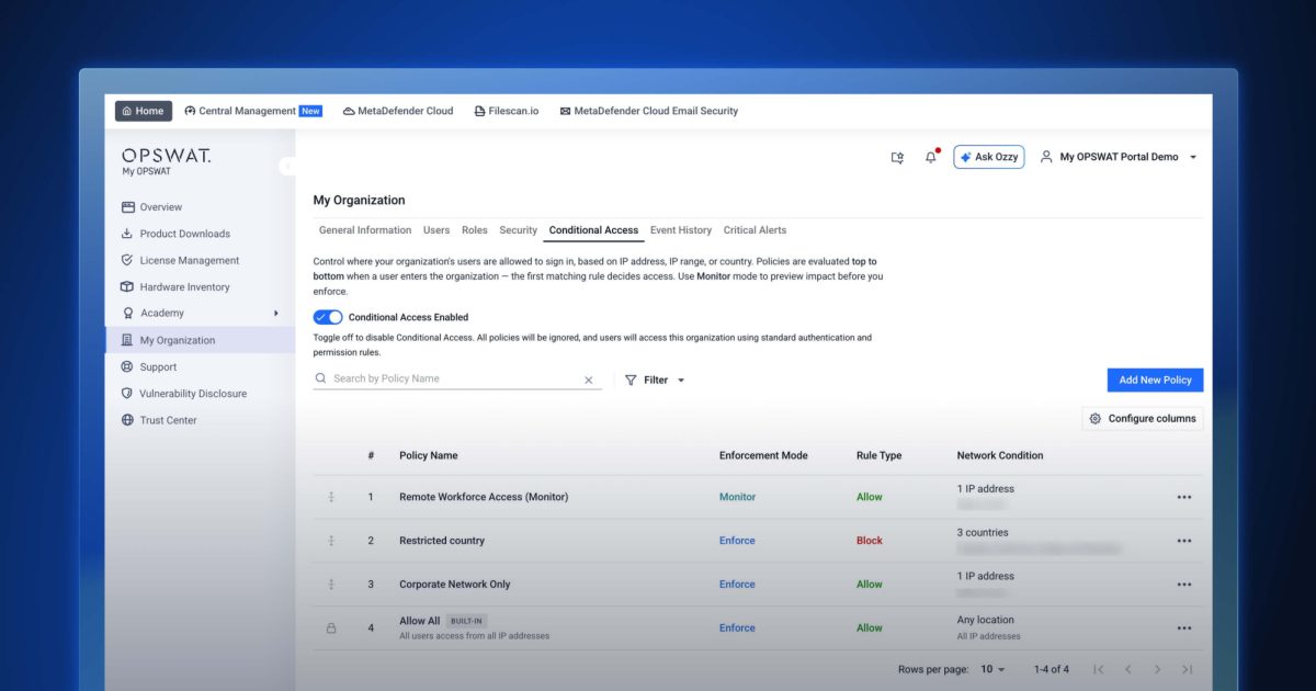 What’s New in My OPSWAT™ Portal v2026.3.6.0