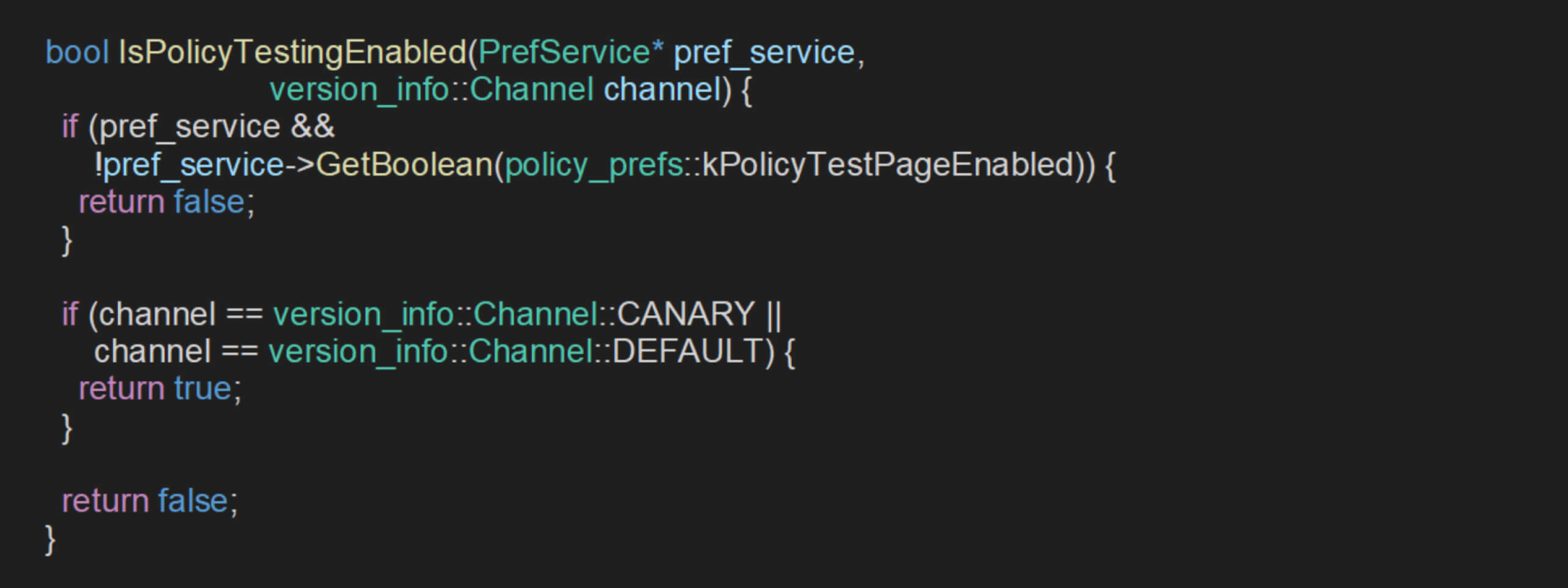 C++ 代码检查策略测试状态,与策略管理中的 CVE-2024-6778 Chrome DevTools 漏洞有关