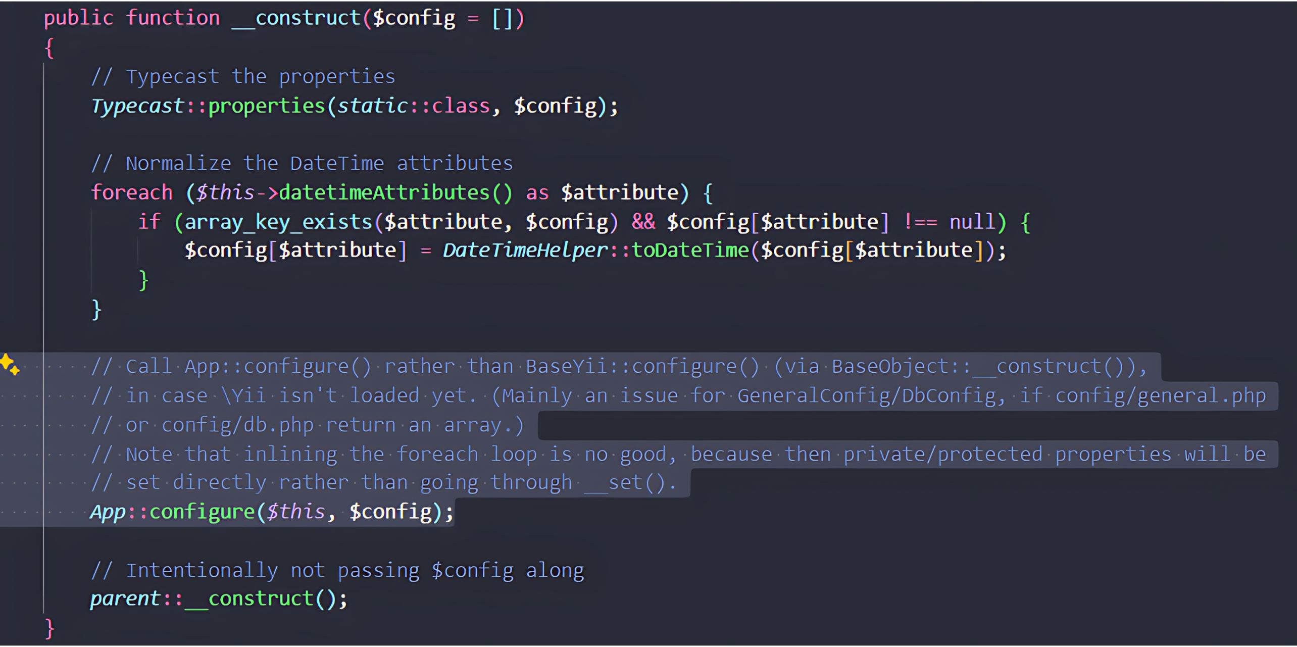 標示的 PHP 程式碼顯示 Craft CMS 建構函式邏輯,與 CVE-2025-32432 遠端程式碼執行漏洞相關