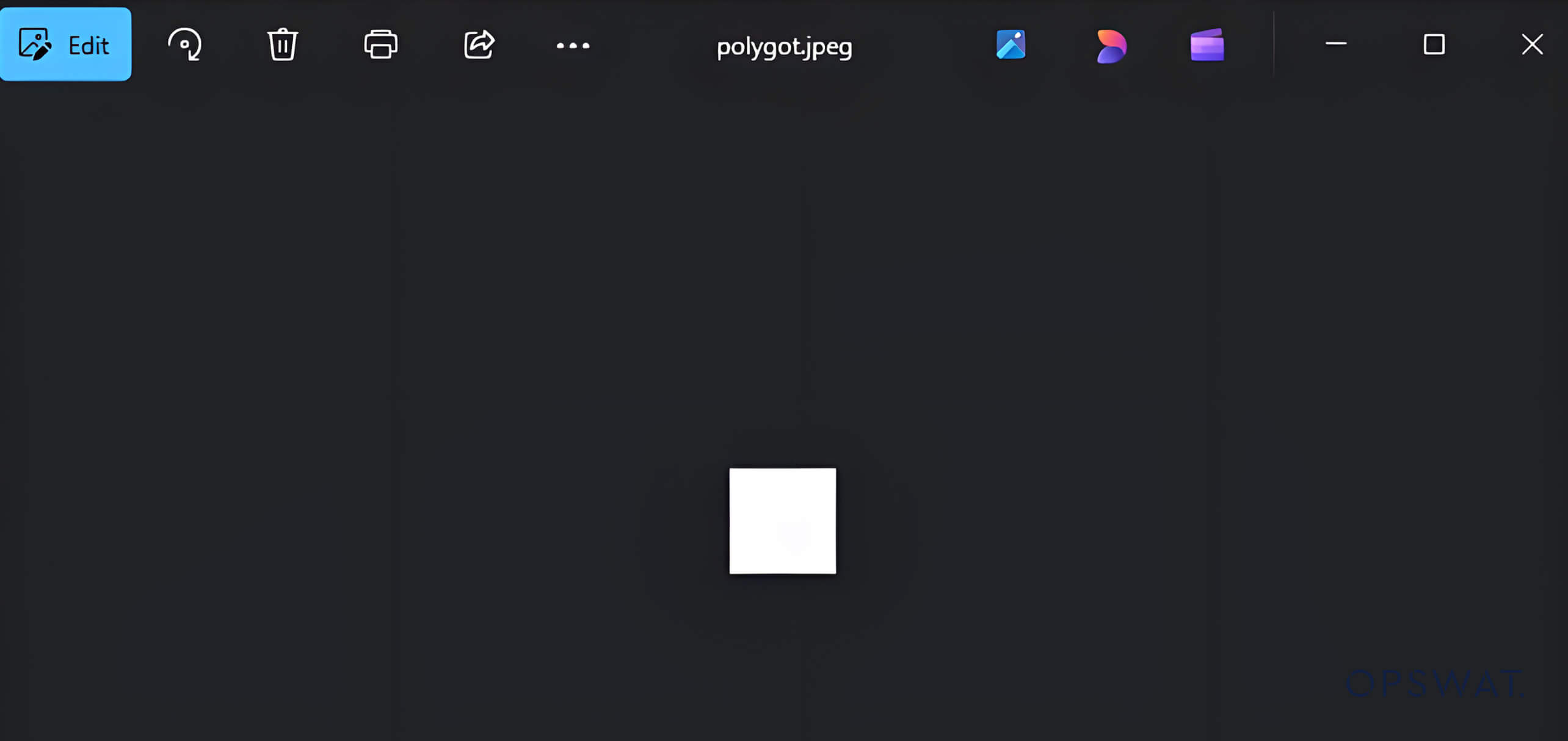 Polyglot JPEG displayed as a standard image in a viewer