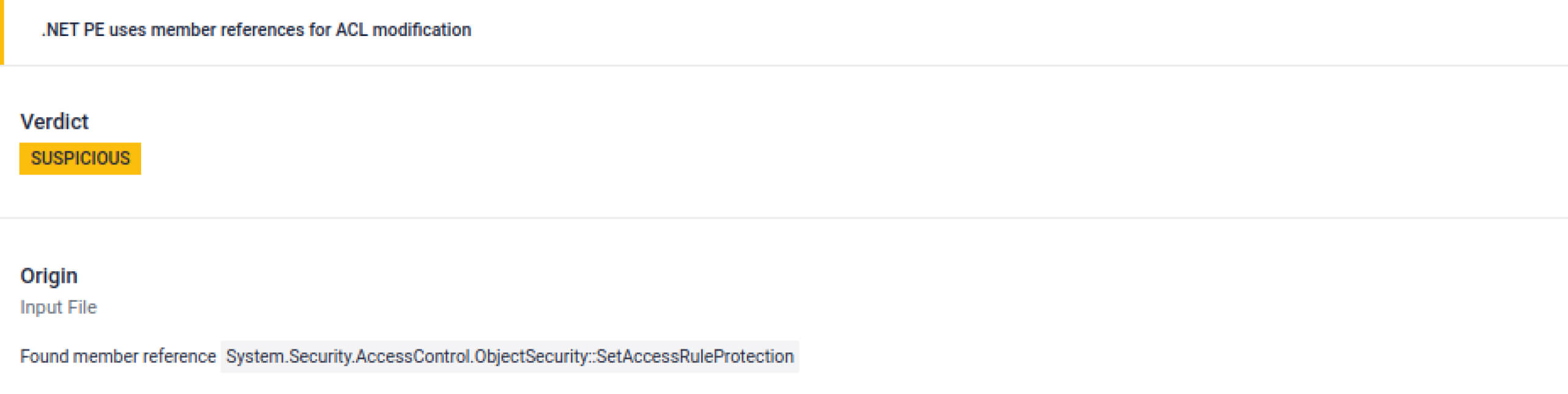 MetaDefender Sandbox flags suspicious .NET PE, illustrating SolarWinds supply chain attack prevention detection