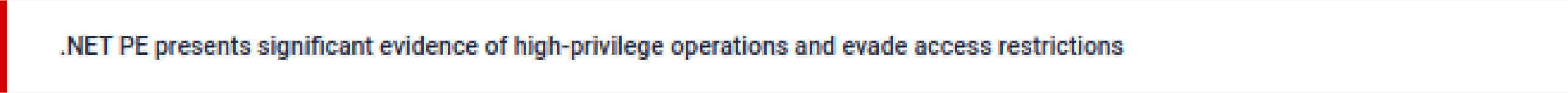 MetaDefender Sandbox alert showing .NET PE with high-privilege actions, relevant to SolarWinds supply chain attack prevention