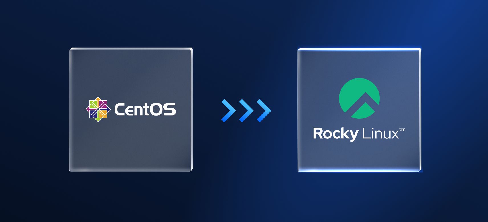 Logos für CentOS und Rocky Linux