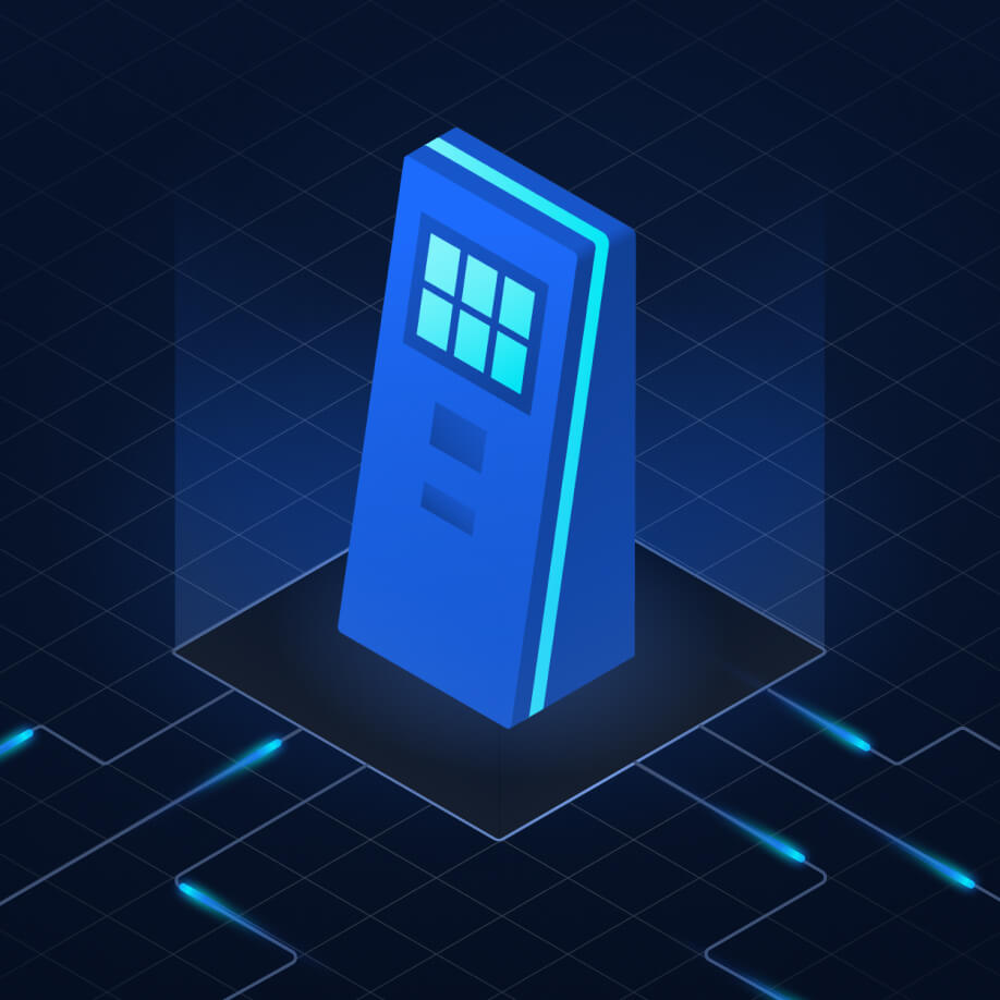 Grafische Darstellung des MetaDefender Kiosk , der USB vor dem OT-Netzwerkeingang auf Malware scannt