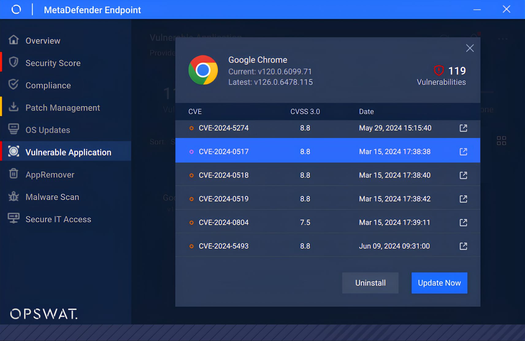 واجهة MetaDefender Endpoint تعرض ثغرات Google Chrome، بما في ذلك تفاصيل عن نقاط الضعف في مكافحة التطرف العنيف
