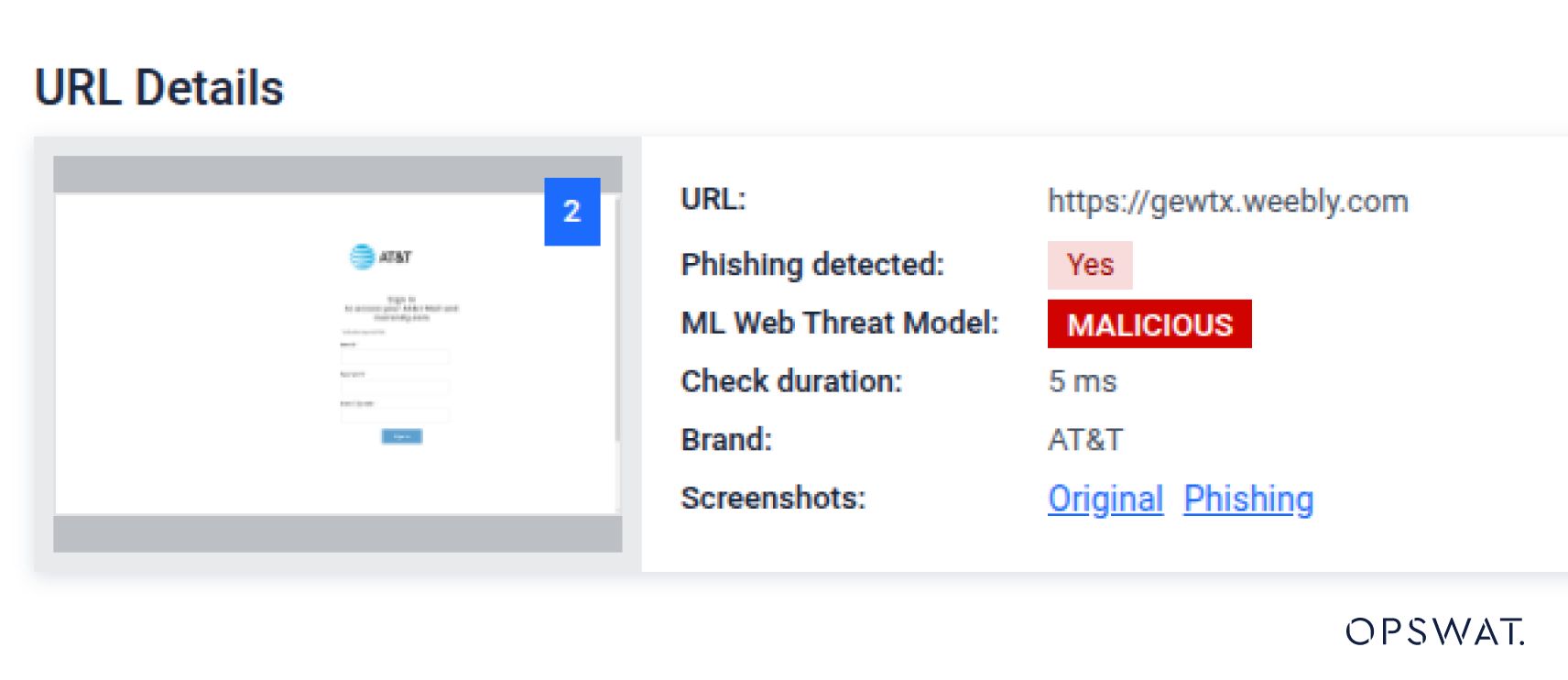 AT&T'yi taklit eden kötü amaçlı bir kimlik avı web sitesini tanımlayan bir güvenlik raporu, tespit edilen kimlik avı formu ekran görüntüsüyle birlikte