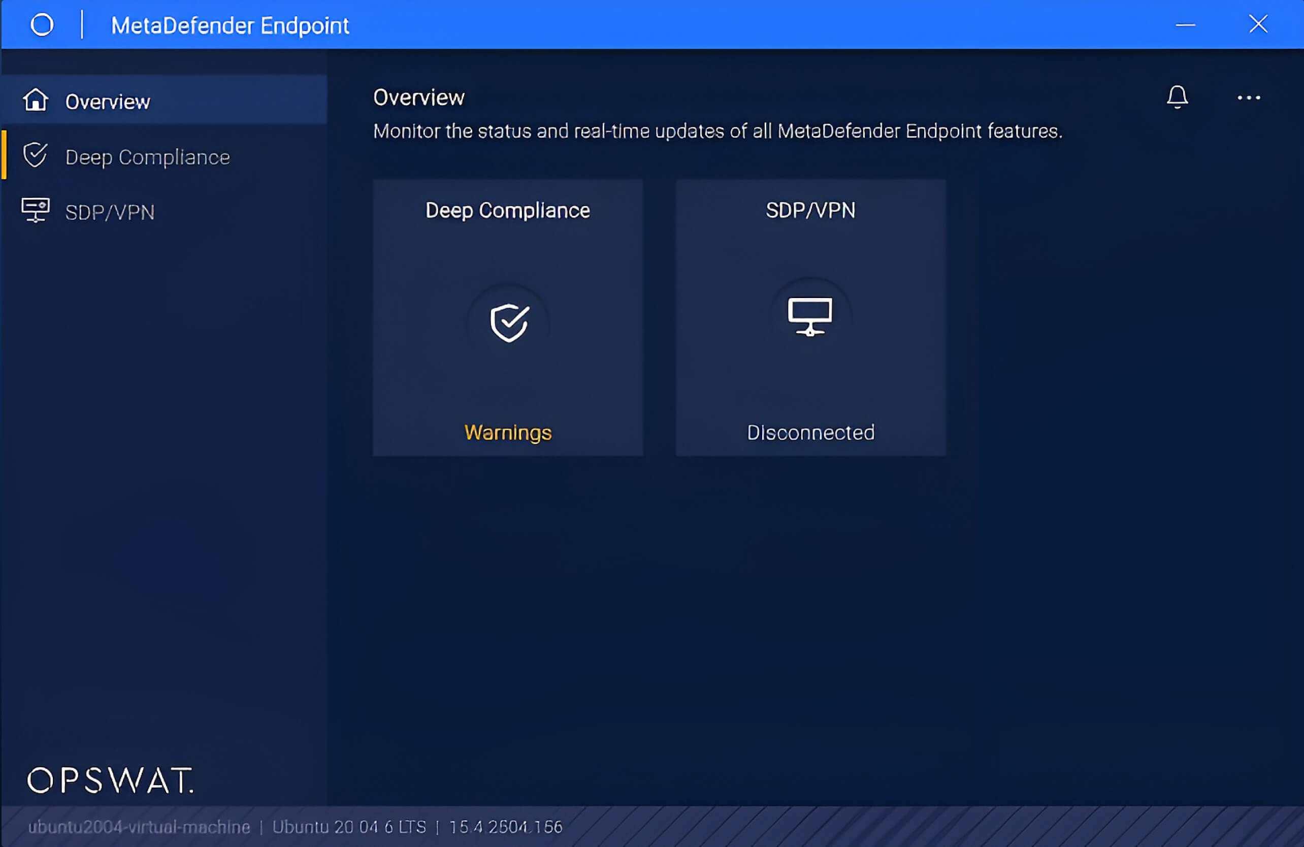 Linux'ta kilit ekranı zaman aşımı ayarlarını gösteren MetaDefender Endpoint SDK entegrasyon kullanıcı arayüzü