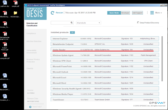 OPSWAT Vulnerability Engine Adobe Reader 8