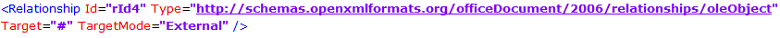 After Data Sanitization - OLE Object
