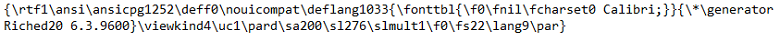 After Data Sanitization - RTF File