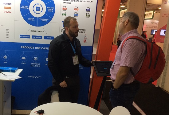 Derek with MetaDefender Kiosk