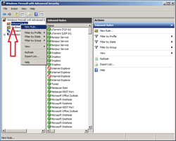 Create a new firewall rule