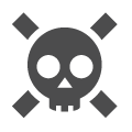 gray skull icon