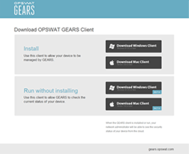 Download OPSWAT Gears Client