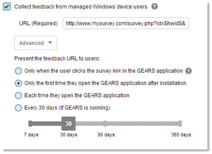 Custom Feedback Surveys