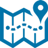 Blue map icon
