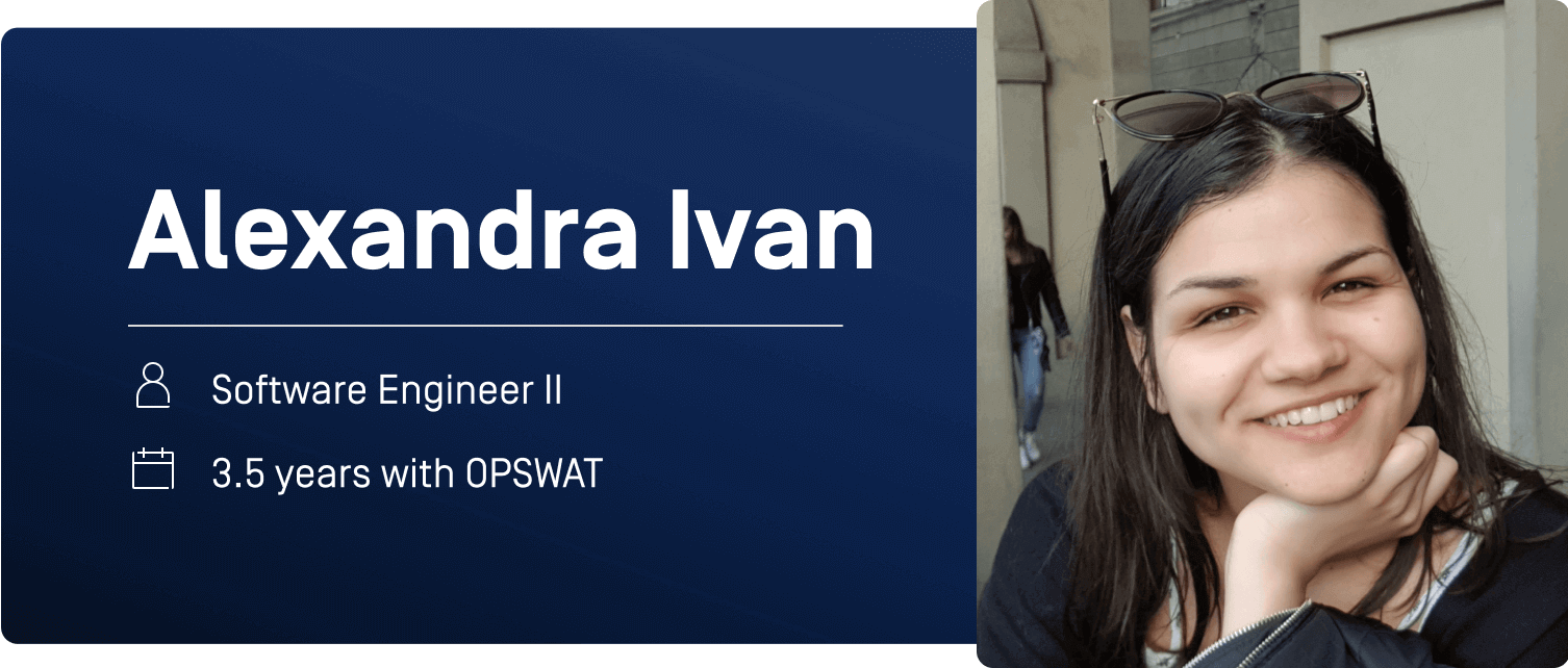 headshot alexandra ivan opswat software engineer