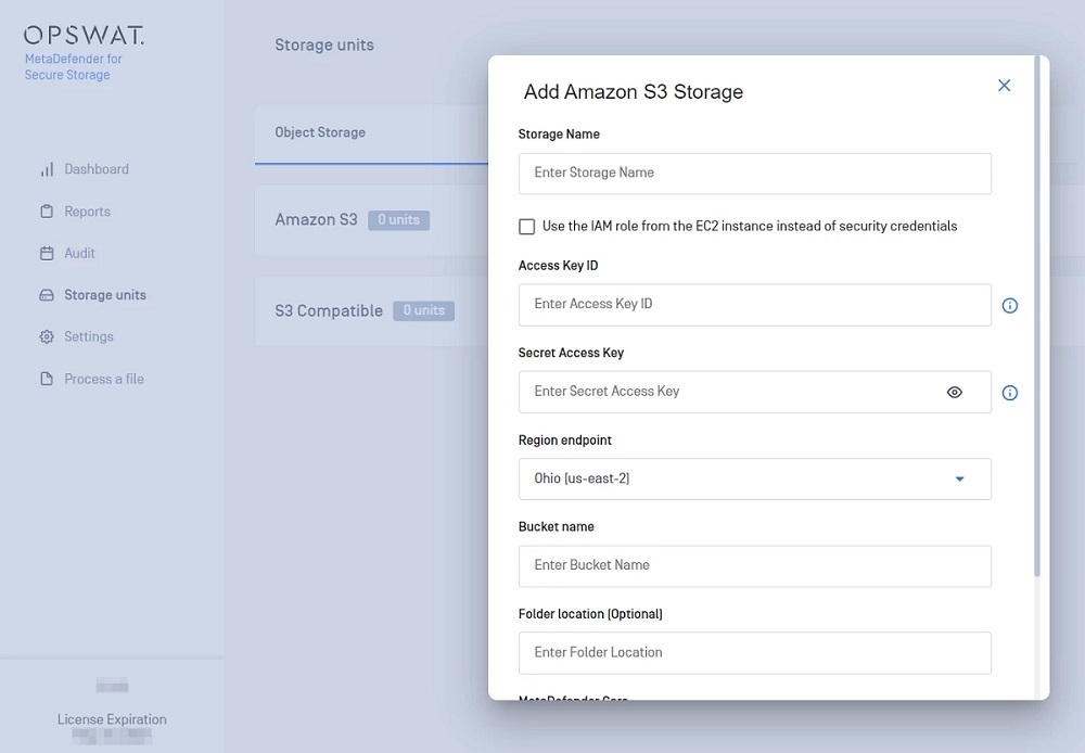 AWS Storage Security (Amazon  Services) OPSWAT
