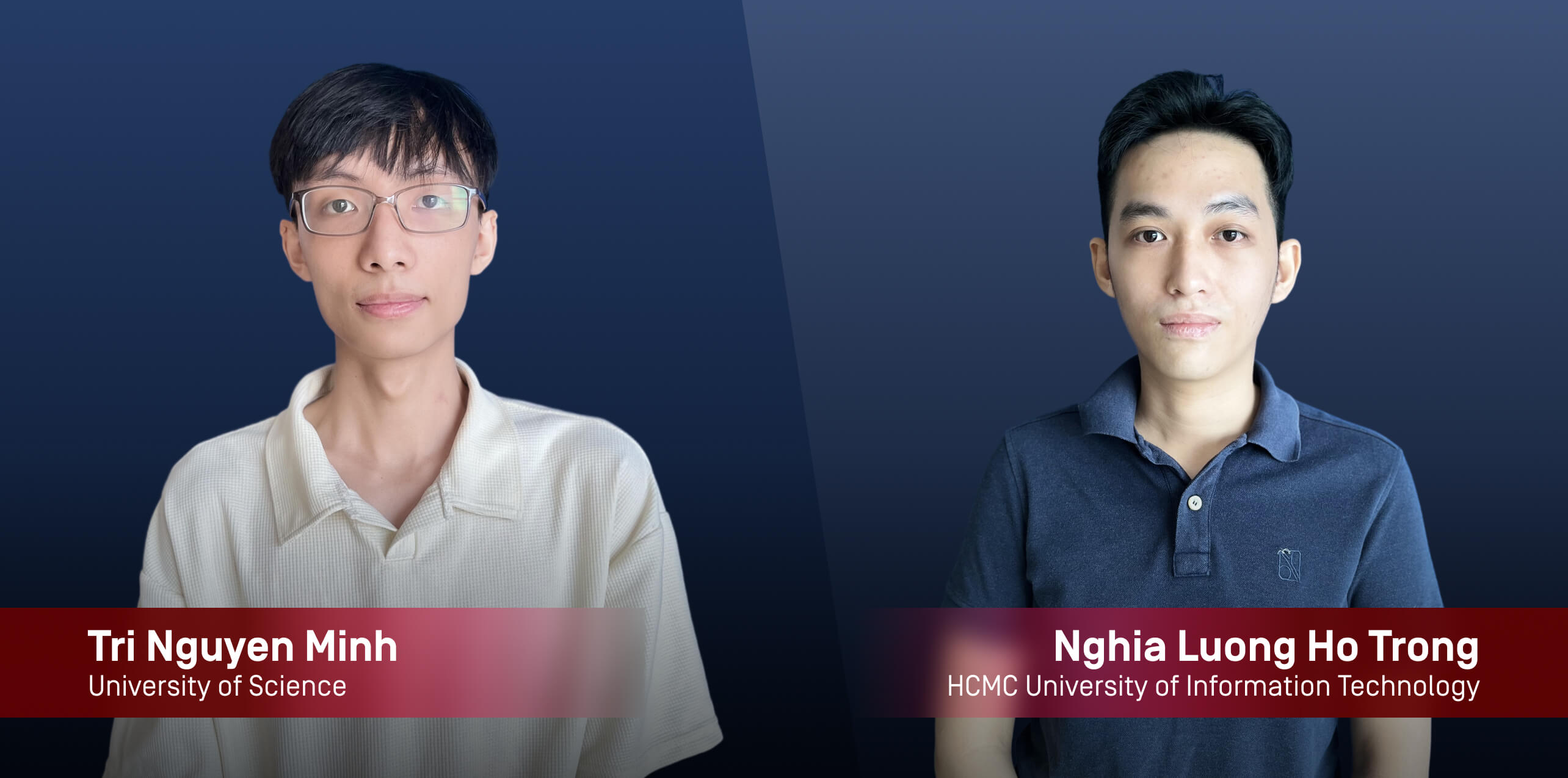 Dois investigadores creditados pela vulnerabilidade CVE-2024-6778 do Chrome DevTools, com afiliações universitárias apresentadas