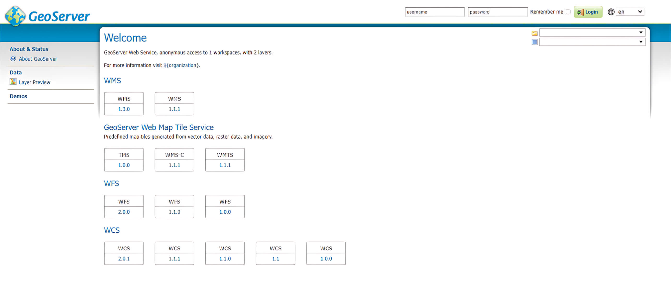 Screenshot of GeoServer interface on Windows machine for vulnerability simulation