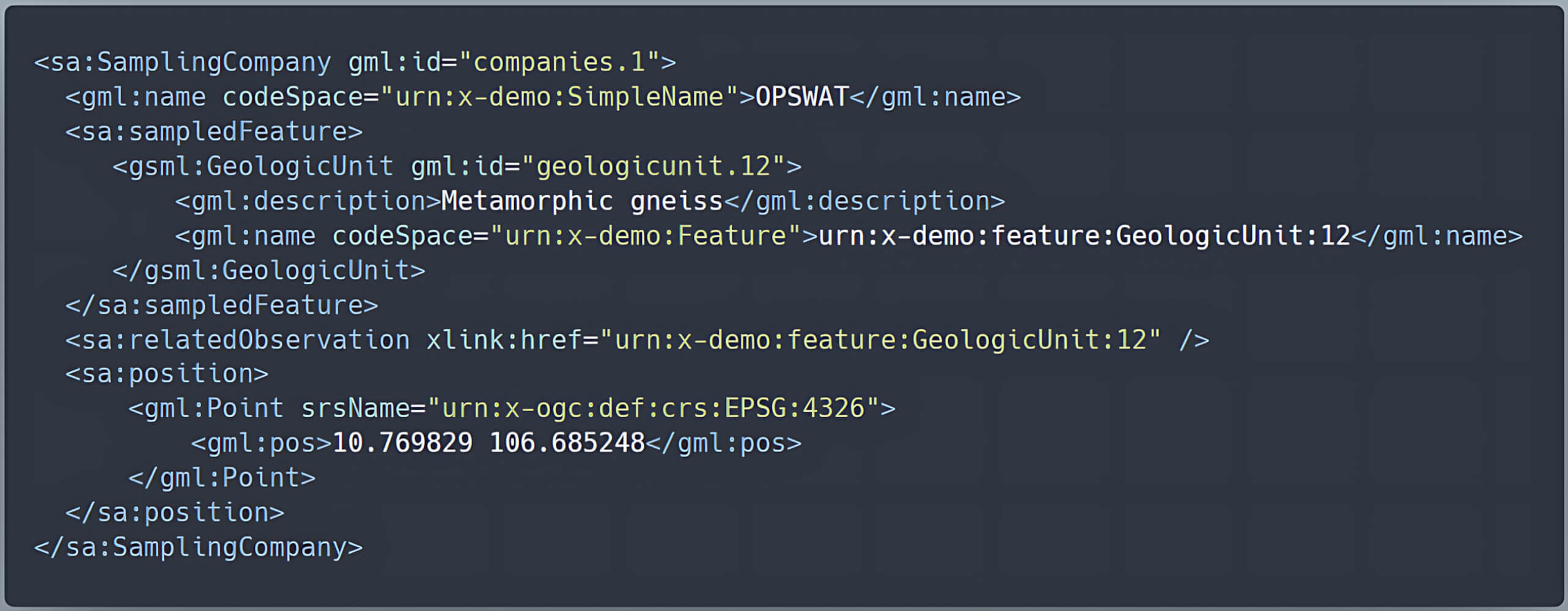 Nested geologic unit relationships in GeoServer complex features
