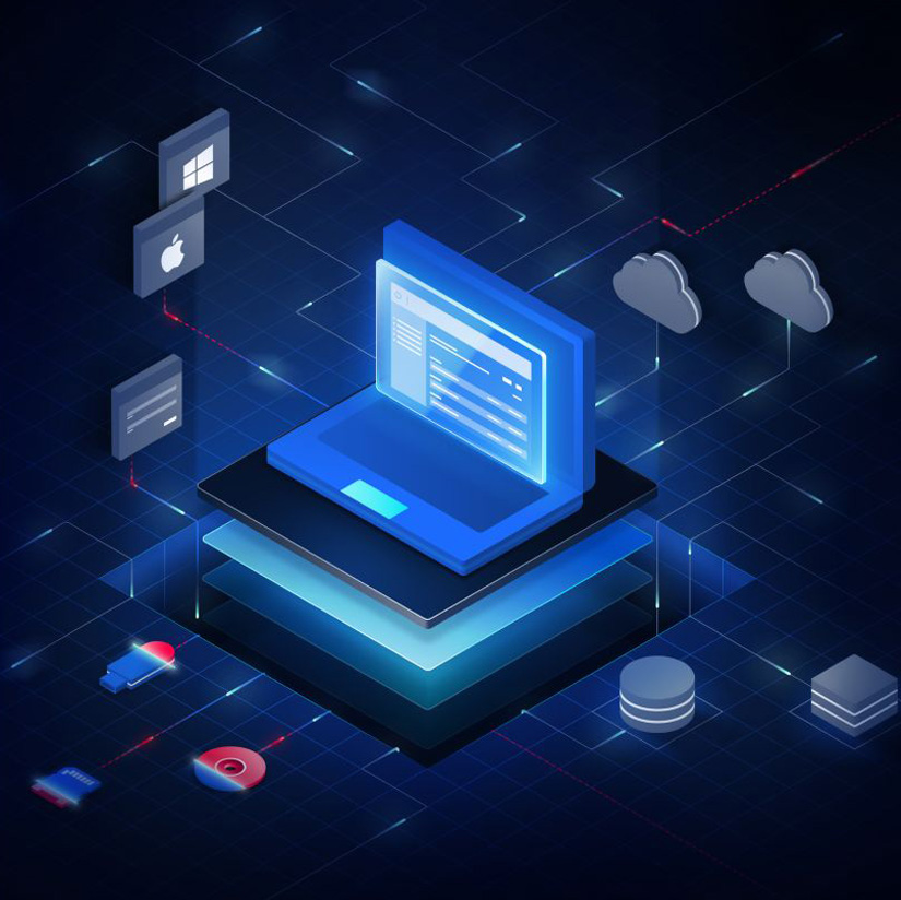 Az OPSWAT MetaDefender Endpoint és Kiosk megoldásait bemutató grafika az USB és cserélhető adathordozók fenyegetéseinek enyhítésére a bűnüldözési szerveknél