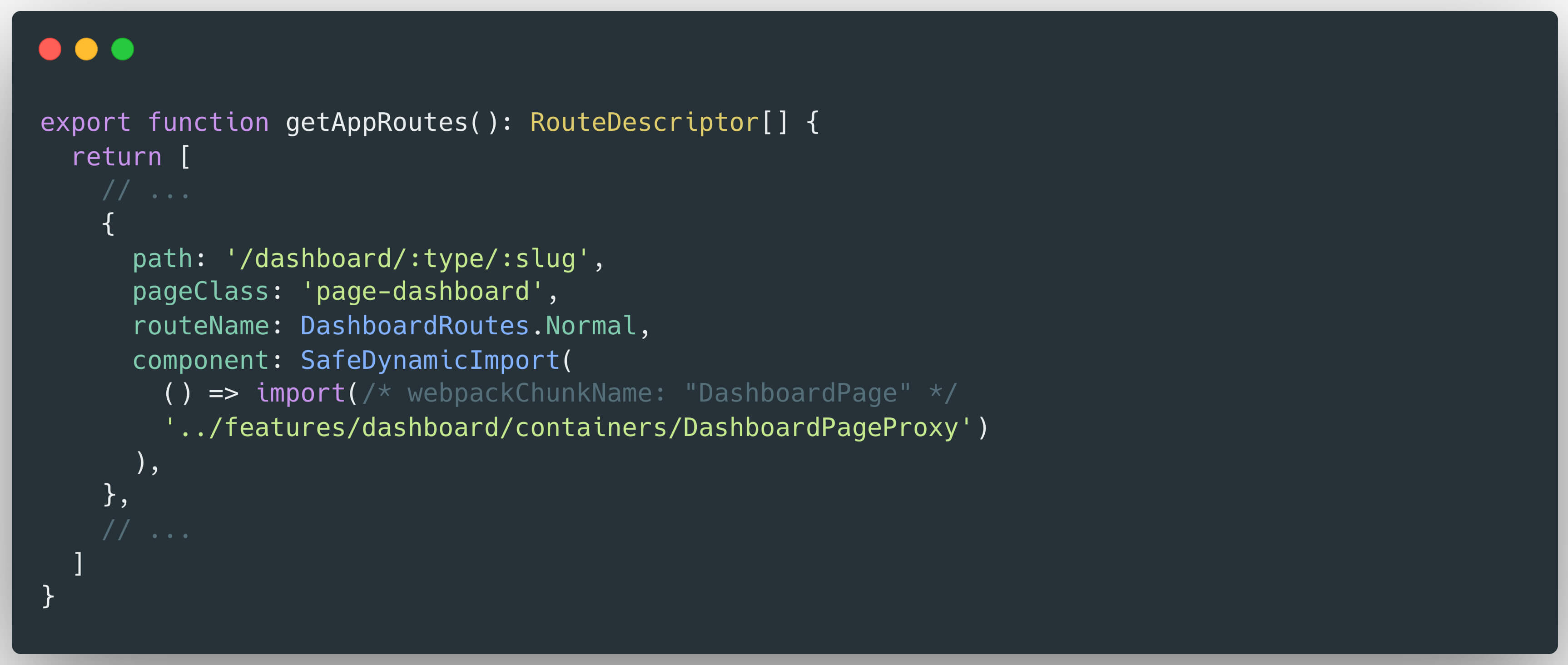 Code screenshot showing dashboard routing logic relevant to Grafana CVE-2025-6023 scripting mechanism analysis