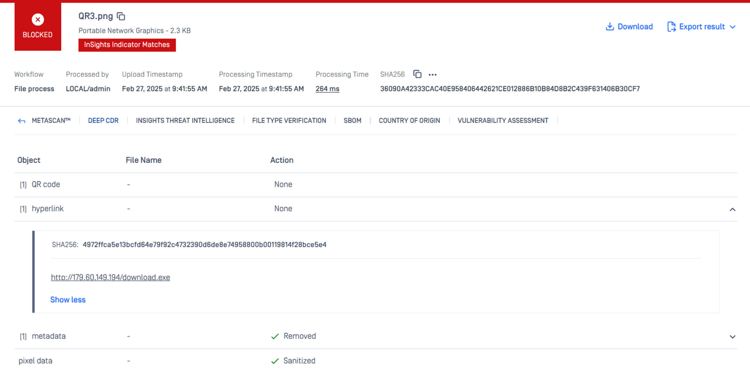 Diagram demonstrating Deep CDR neutralizing threats in QR codes to prevent QR-based cyberattacks