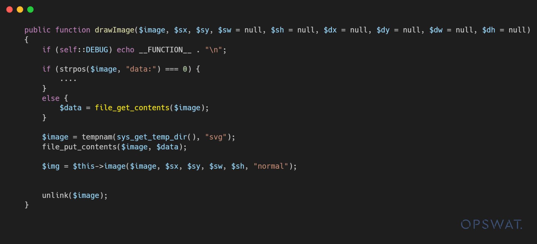 برنامج PHP النصي الذي يوضح كيفية التعامل مع URIs البيانات، ويوضح معالجة الأخطاء والتحقق من البروتوكول في تطبيقات الويب