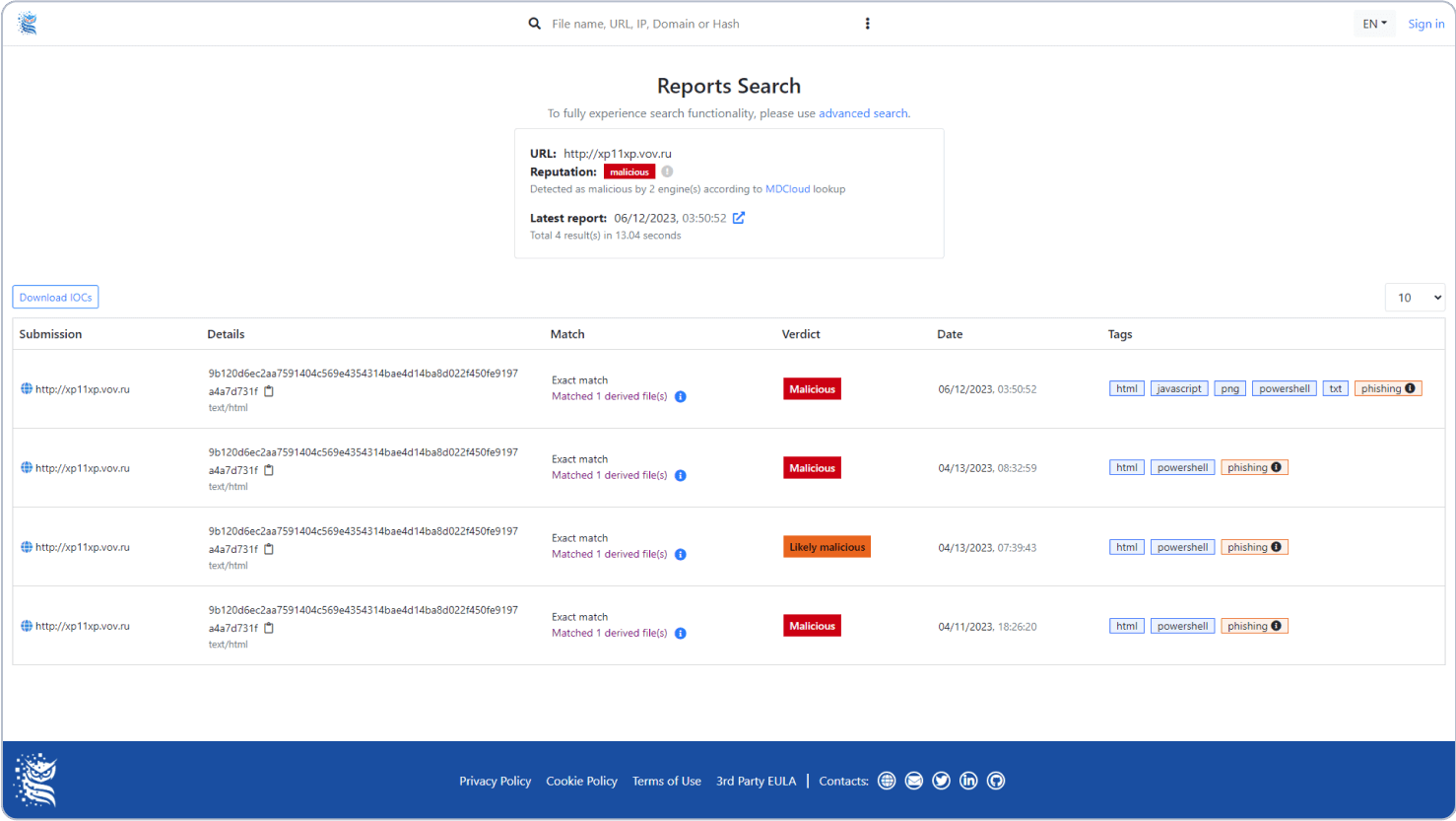 ekran görüntüsü opswat filescan itibar API