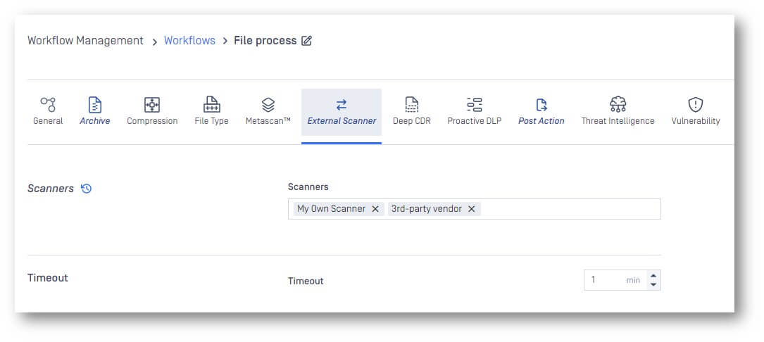 Metadefender v5.2.2 New Workflow Configurations