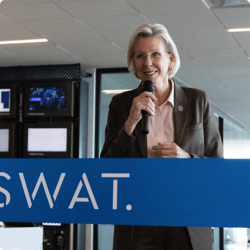 Intervenção da Presidente da Câmara de Tampa, Jane Castor, na inauguração da sede do OPSWAT