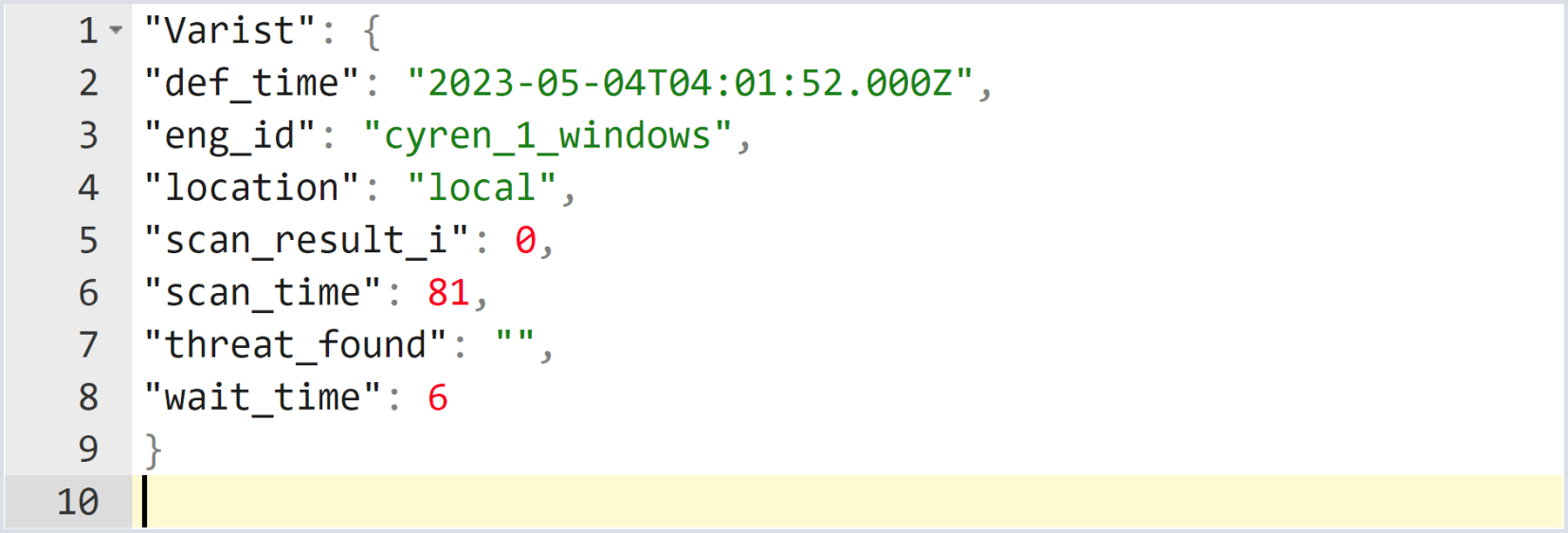 opswat metadefender Varist motor ID JSON
