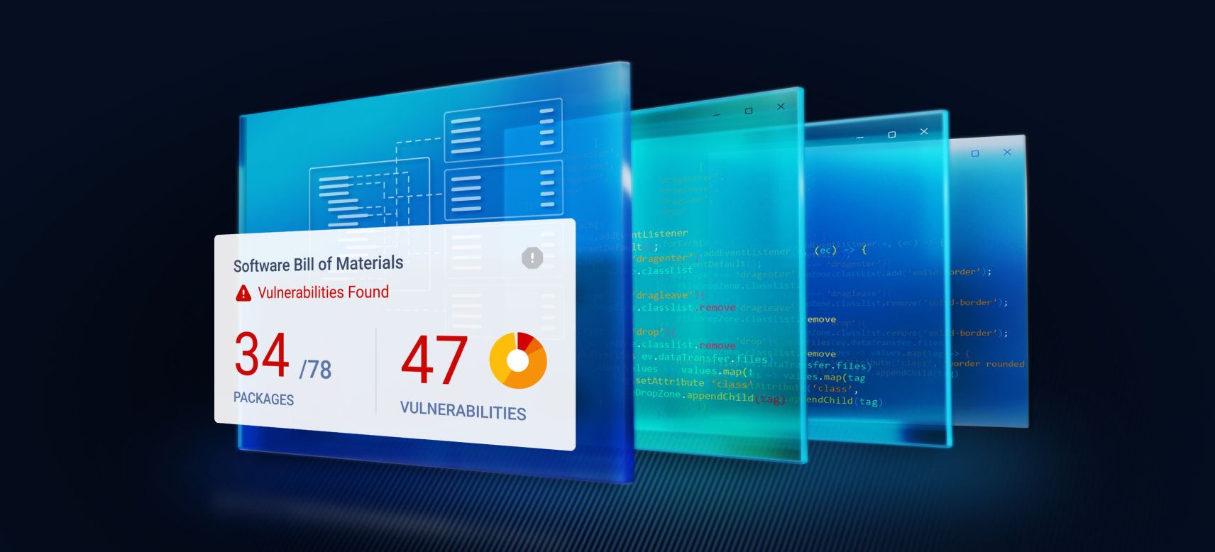 OPSWAT Software Bill of Materials (SBOM) afișează 34 din 78 de pachete software cu 47 de vulnerabilități identificate