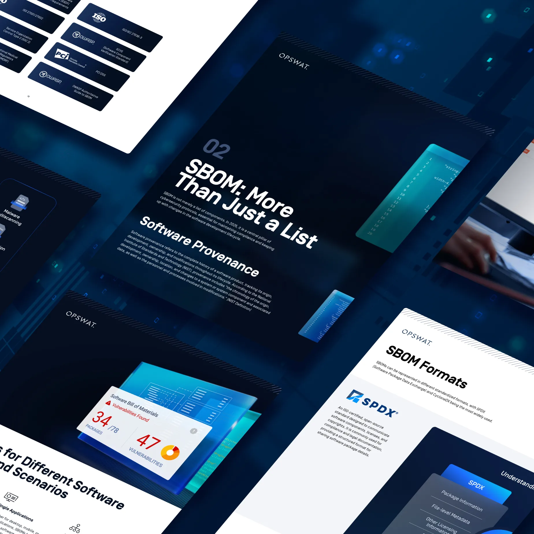 Graphic for SBOM guide for 2025 whitepaper next to a computer