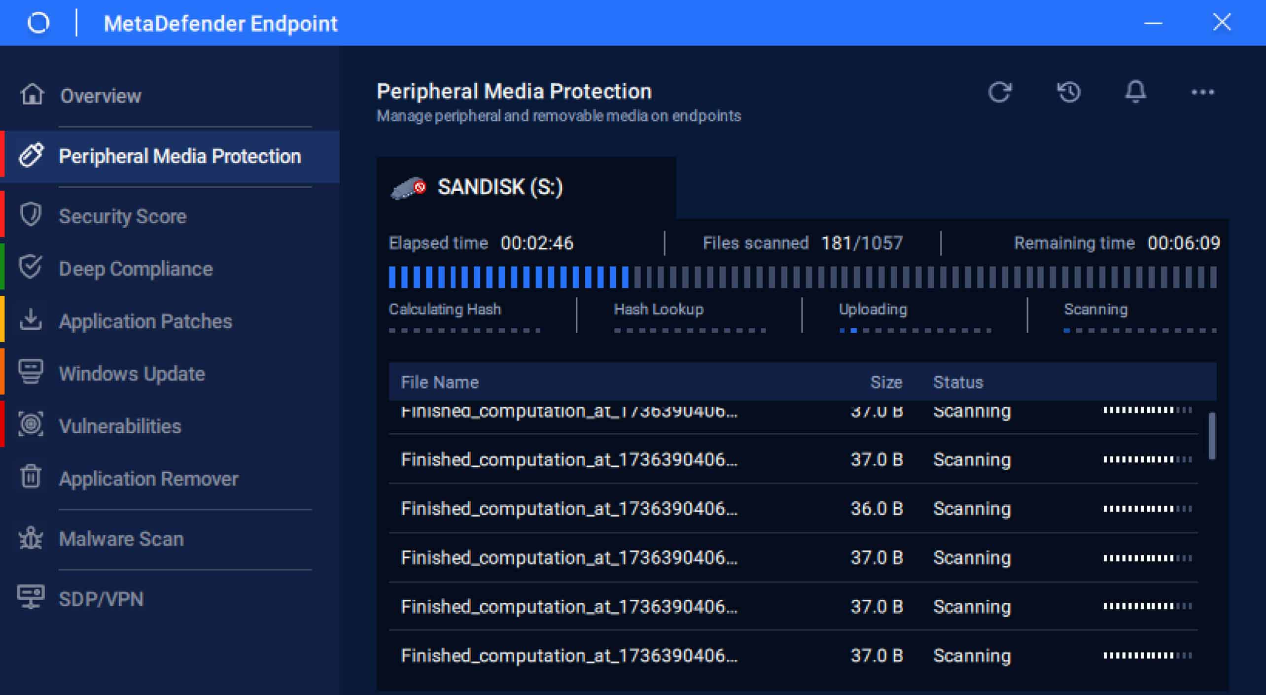 MetaDefender Endpoint scannt USB auf Malware und Sicherheitslücken